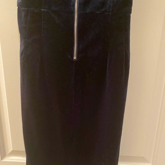 ❤️NWT APRICOT Navy Blue Velvet Cocktail Dress - Picture 14 of 16
